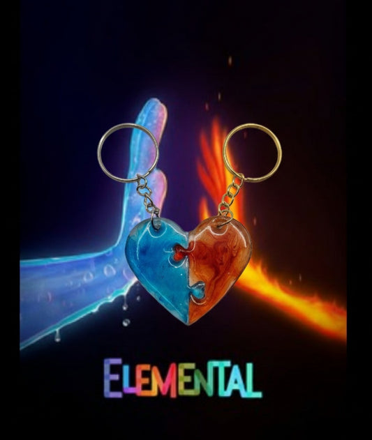 Pack 2 Llaveros que Unidos Forman un Corazón, Diseños Únicos!