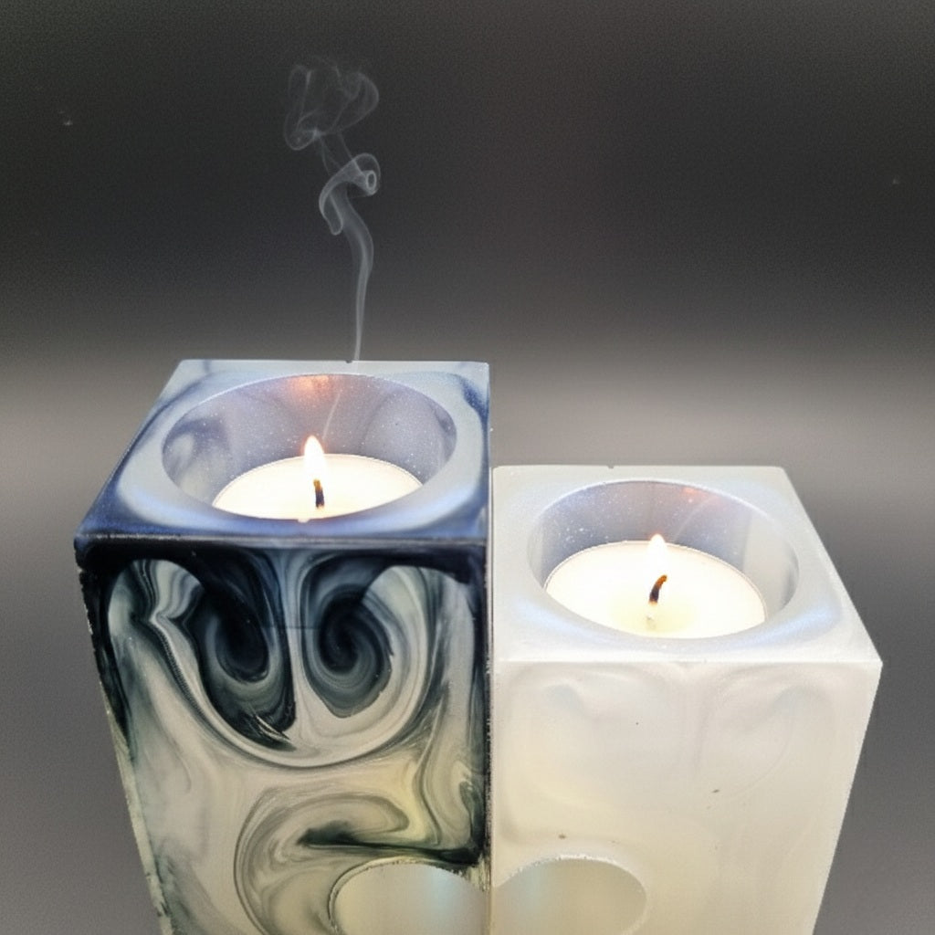 Pack 2 Porta Velas que Unidos Forman un Corazón, Diseños Únicos!